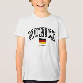 Kinderen München Duitsland Vintage Varsity Tri-Blend Shirt