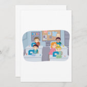 Kinderen Naailes Fun Ambacht en Leren Kaart (Voorkant / Achterkant)