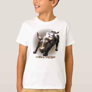 Kinderen New York Shirt NYC Bull Souvenir Shirt