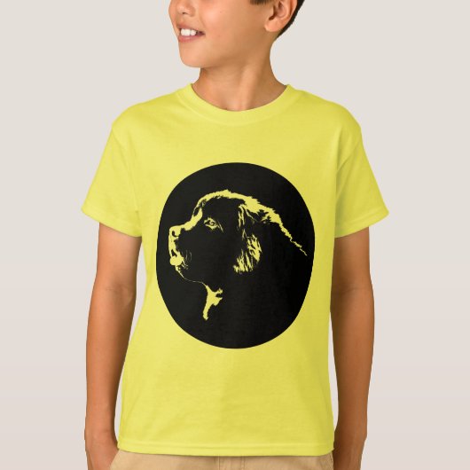 Kinderen Newfoundland Hondenshirt Biologische Hond T-shirt (Voorkant)