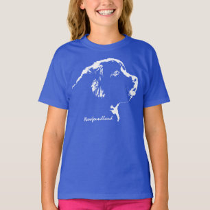 Kinderen Newfoundland Hondenshirt Biologische Hond T-shirt