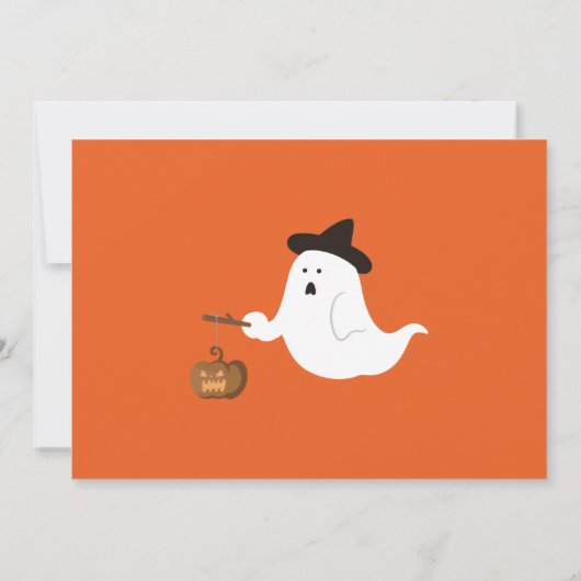 Kinderen niet zo eng Halloween verkleedfeest Kaart (Achterkant)