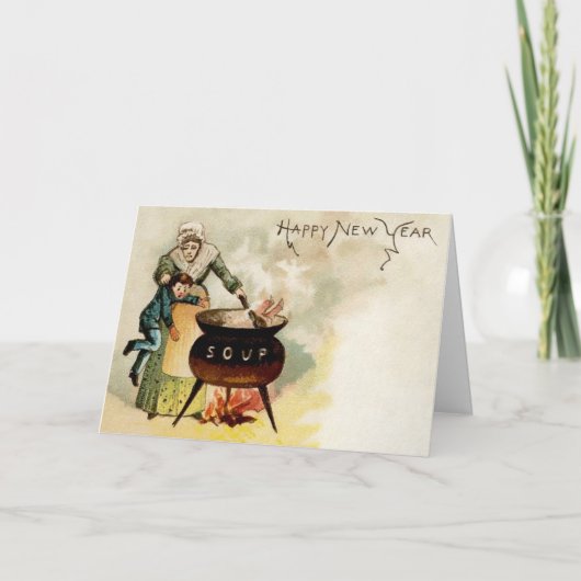  Kinderen - Nieuwjaar Feestdagen Kaart (Voorkant)