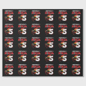 Kinderen Ninja Birthday Party Gift - 5 jaar oud Cadeaupapier (Vlak)