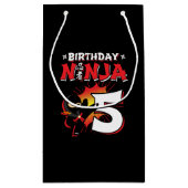 Kinderen Ninja Birthday Party Gift - 5 jaar oud Klein Cadeauzakje (Achterkant)