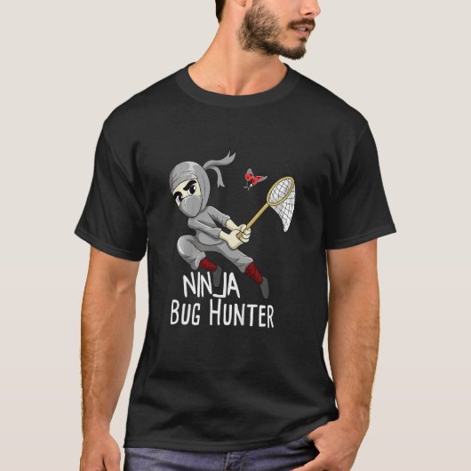 Kinderen Ninja Bug Jager Insect Vanger Entomoloog T-shirt (Voorkant)