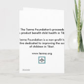 Kinderen Notecard- van de Stichting van Terma de Kaart (Achterkant)