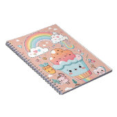 Kinderen Notitieboek Cool Patroon met Cupcake & Re (Rechterzijde)