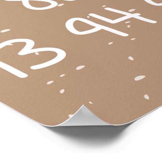 Kinderen Nummer Grafiek Poster (Hoek)