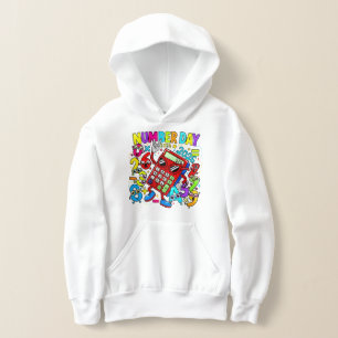 Kinderen Nummerdag Wiskunde Hoodie Basisschool N