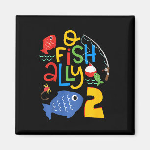 Kinderen O-fish-ally Twee Verjaardagsdecoraties 2  Magneet