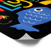 Kinderen O-fish-ally Twee Verjaardagsdecoraties 2 Poster (Hoek)