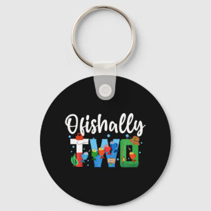 Kinderen O-fish-ally Twee Verjaardagsdecoraties 2 Sleutelhanger