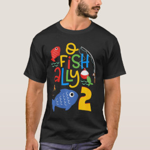 Kinderen O-fish-ally Twee Verjaardagsdecoraties 2 T-shirt