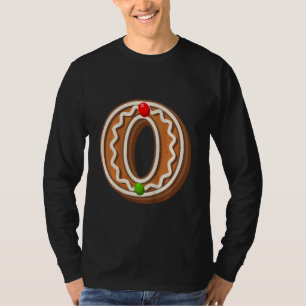 Kinderen O Meest Schattige Hoofdletter Kerst Koek T-shirt