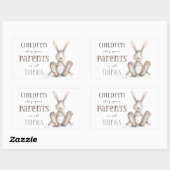 Kinderen Obey Uw Ouders-Kol. 3:20 Rechthoekige Sticker (Vel)