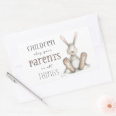 Kinderen Obey Uw Ouders-Kol. 3:20 Rechthoekige Sticker (Envelop)