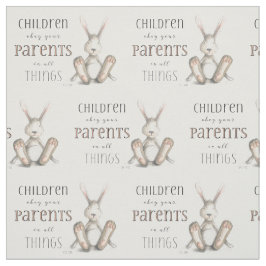 Kinderen Obey Uw Ouders-Kol. 3:20 Stof