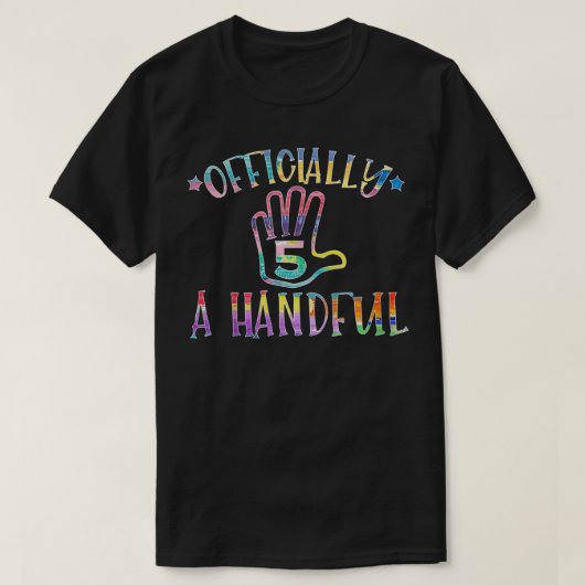 Kinderen Officieel een handvol Shirt van de vijfde (Design voorkant)