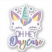 Kinderen Oh Hey Dagopvang Sfeer Eerste Dag Van Dag Sticker (Voorkant)