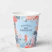 Kinderen onder de Zee van de vogeldag Papieren Bekers (Achterkant)