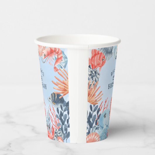 Kinderen onder de Zee van de vogeldag Papieren Bekers (Rechts)