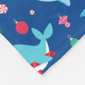 Kinderen onder het Zee Kersthaai Narwhal Fleece Deken (Hoek)