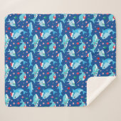 Kinderen onder het Zee Kersthaai Narwhal Sherpa Deken (Voorkant (horizontaal))