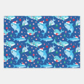 Kinderen onder het Zee kerstpatchwork Inpakpapier Vel (Voorkant 2)