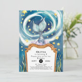 Kinderen Onder het Zee Zeemeermin Verjaardag Kaart (Staand voorkant)