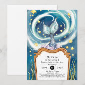 Kinderen Onder het Zee Zeemeermin Verjaardag Kaart (Voorkant / Achterkant)