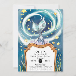 Kinderen Onder het Zee Zeemeermin Verjaardag Kaart