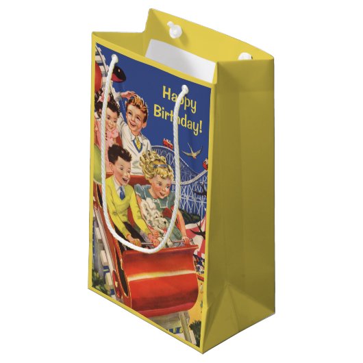  Kinderen - Onderzetter van Roller Fun Birthday Pa Klein Cadeauzakje (Voorkant Gekanteld)