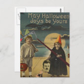 Kinderen onthoofde hoofd Trick or treat Briefkaart (Voorkant / Achterkant)