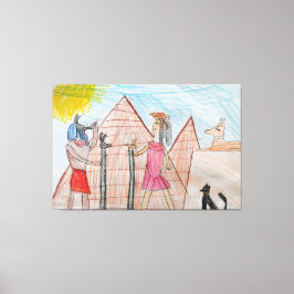 kinderen ontwerp canvas afdruk