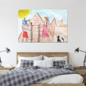 kinderen ontwerp canvas afdruk (Insitu (Slaapkamer))