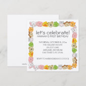 Kinderen op Birthday Party Kaart (Voorkant / Achterkant)