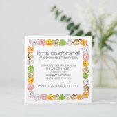 Kinderen op Birthday Party Kaart (Staand voorkant)