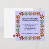 Kinderen op Birthday Party Kaart (Voorkant / Achterkant)