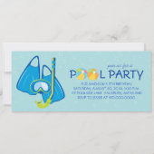Kinderen op Birthday Pool Party Kaart (Voorkant)
