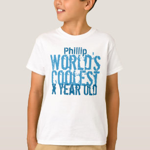Kinderen op Birthday T-shirt JAAR Koudste V04 ter