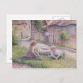 Kinderen op Boerderij Impressionisme Briefkaart (Voorkant / Achterkant)