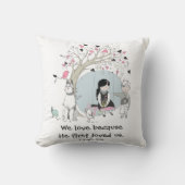 Kinderen op de boomschommel 1 Johannes 4:19 Kussen (Voorkant)