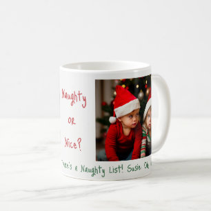 Kinderen op de ondeugende kerstlijst koffiemok