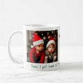 Kinderen op de ondeugende kerstlijst koffiemok (Links)