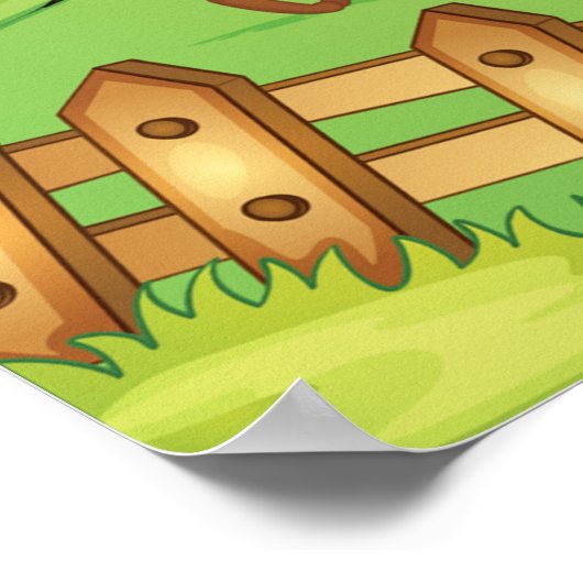 Kinderen op een Boerderij Poster (Hoek)