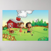 Kinderen op een Boerderij Poster (Voorkant)