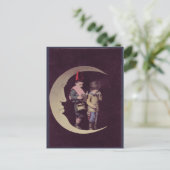  kinderen op een halve maan briefkaart (Staand voorkant)