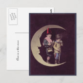  kinderen op een halve maan briefkaart (Voorkant / Achterkant)