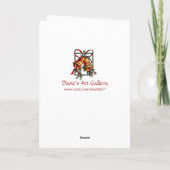 Kinderen op een Swing Christmas Feestdagen Kaart (Achterkant)